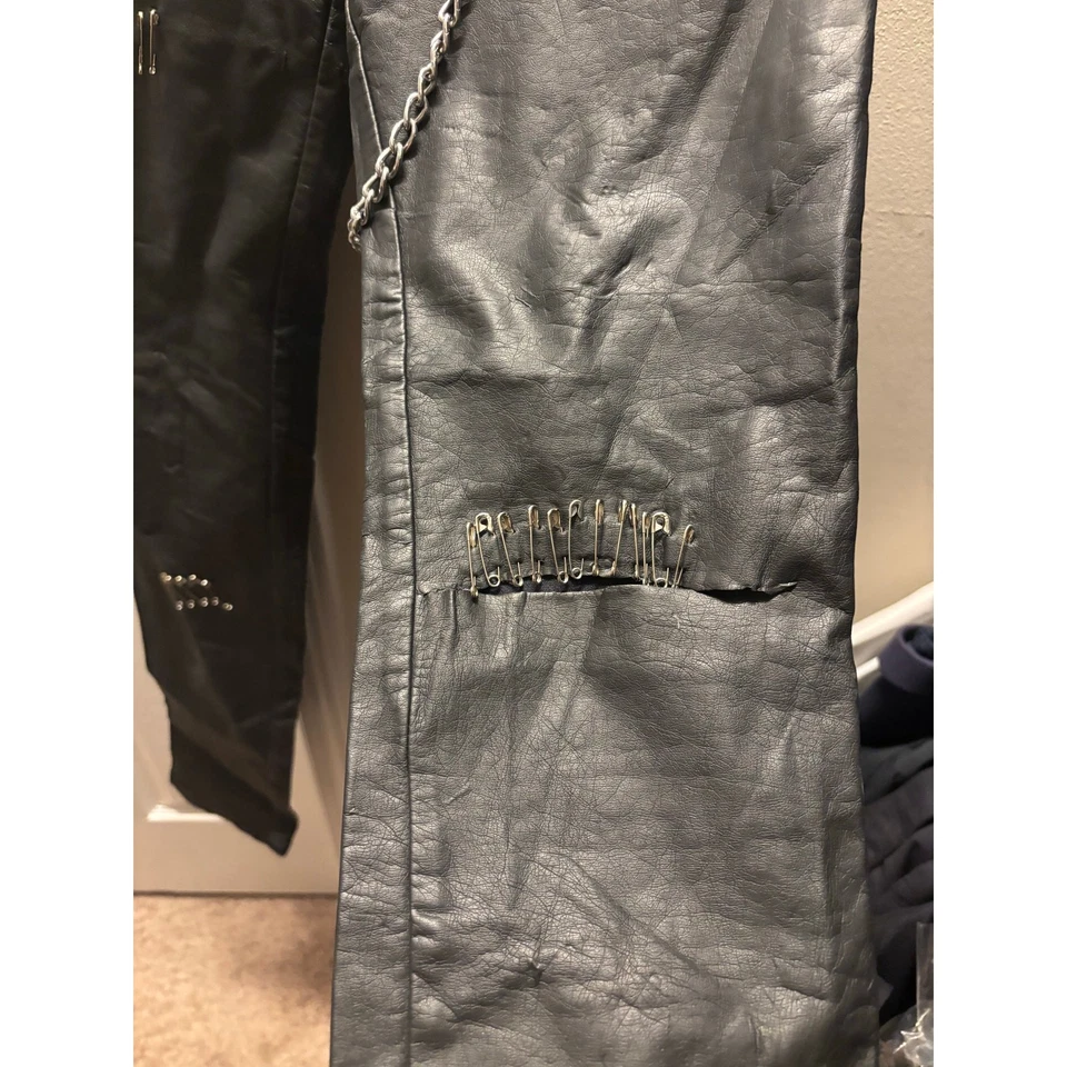 Tripp NYC flawed altered vegan leather black pants - Изображение 4 из 4