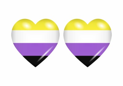 2x Aufkleber Flagge Coeur Unverdünnt Binary