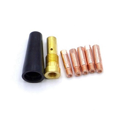 7 Pz/Set Punte Ugello Gasless Per FC90 Filo Animato 0.8mm FC90 MIG Saldatore Strumenti Di Saldatura