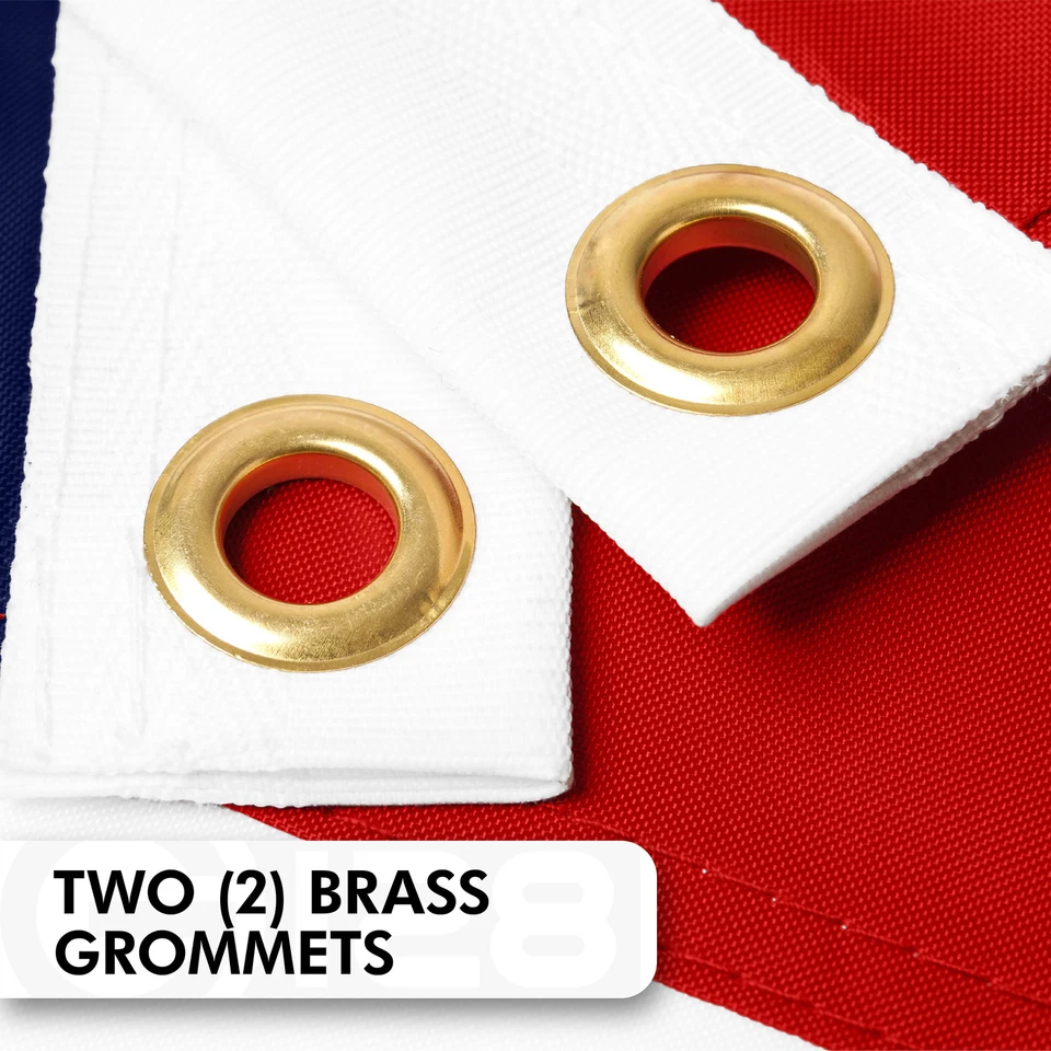 American Flag 4x6 Ft, Made From 210D Polyester, Embroidered Stars, Sewn Stripes - Image 2 of 4