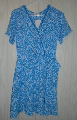 white christmas dresses Soft Blue Chiffon Short Sleeve Marlow Midi Dress main image 0