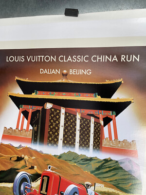 リトポスターラスス Large Original L.V. Classic China Run Poster By Razzia, Signed | eBay