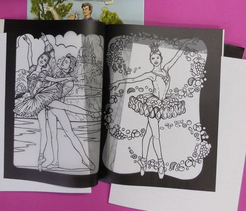 New Classic Ballet Dictionary Coloring Book Assortment Paper dolls 4 large books - Picture 2 of 8