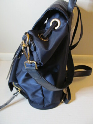 MMS Design Studio Studded Backpack Handbag, Navy, 12 display picture 1