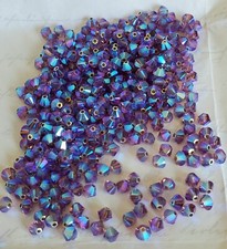 Swarovski 5328 4mm bicone beads, Iris AB2X 24pcs 
