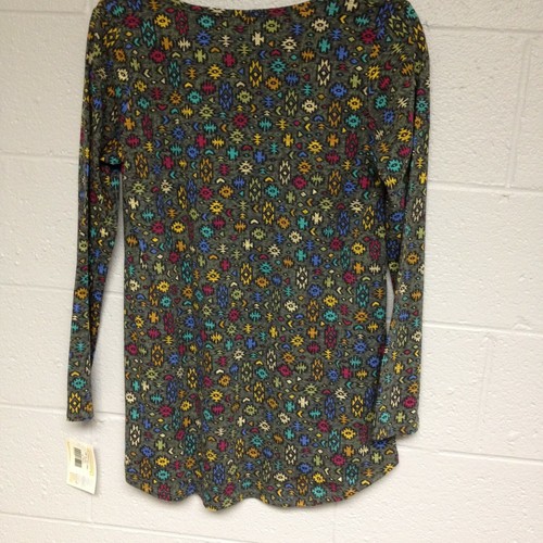 NWT LulaRoe Lynnae Tunic Womens Size Medium Green with Geometric High-Low Hem - Picture 5 of 5