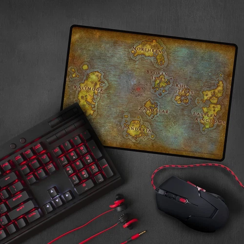 World Of Warcraft WOW Gaming Mousepad Map ABYSTYLE