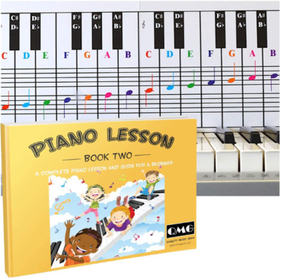 Piano Lessons Book2: A Complete guide for Beginners (Key Note Chart + Book)