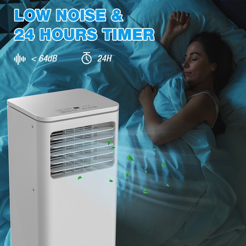9000BTU Portable Air Conditioner 3-In-1 Mobile Fan Cooler Dehumidifier White - Picture 6 of 20