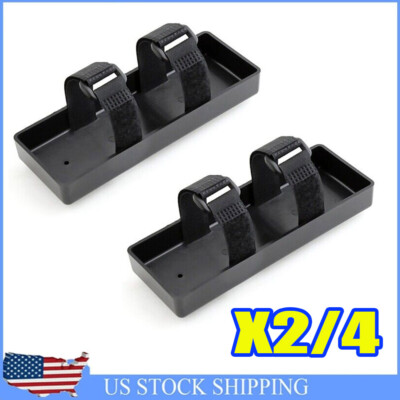 2/4Pcs Black Battery Box Tray Case for 1/10 1/8 RC Crawler Axial SCX10 D90 TRX4