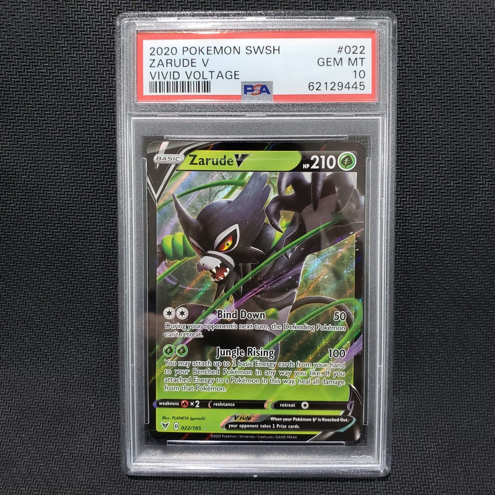 Check the actual price of your Zarude V 022/185 Pokemon card