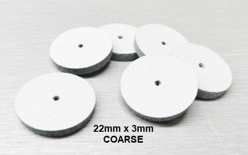 Silicone Square Edge Wheels White Coarse Jewelry Polishing EVE Germany Pack 18pc - Picture 1 of 7