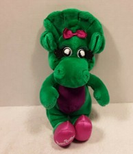 Vintage Baby Bop Barney Dinosaur Lyons Group 14" Plush Stuffed Animal 1992