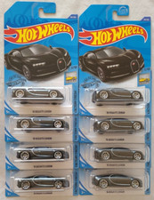 2019 HOT WHEELS '16 BUGATTI CHIRON BLACK LOT OF 8 HTF