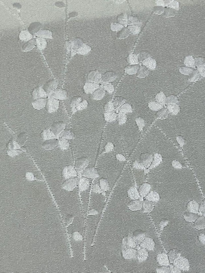 Japanese Washable Embroidered HalfCollar Kimono Furisode eBay