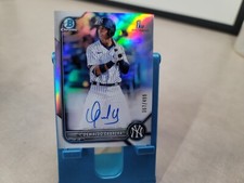 2022 Bowman Chrome Prospect Refractor /499 Oswaldo Cabrera Rookie Auto RC T7680