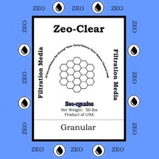 Zeo-Clear Swimming Pool Sand Filter Media Alternative 50 lbs Zeosand Zeolite