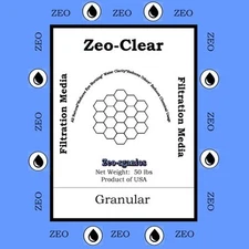 Zeo-Clear Swimming Pool Sand Filter Media Alternative 50 lbs Zeosand Zeolite