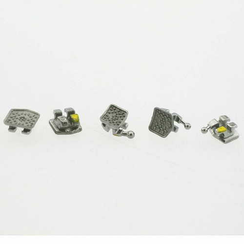 50 Kit Dental Braces Metal Orthodontic Brackets Mini Roth 022 345 Hook Monoblock - Picture 12 of 12