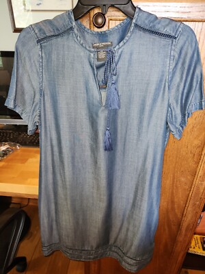 NWOT Chelsea & Theodore Denim Dress-Petite M | eBay