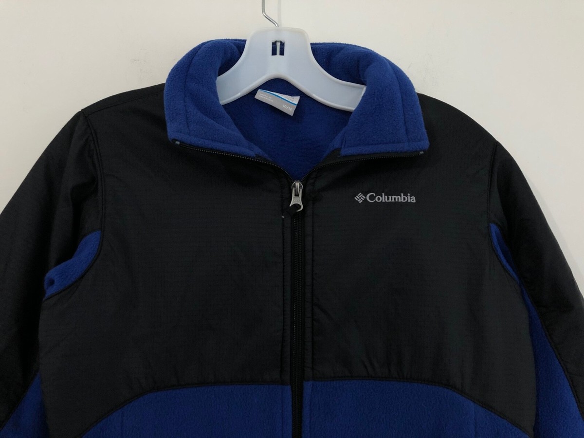 Columbia Mock Turtleneck Zip-Front Fleece Jacket Royal Blue