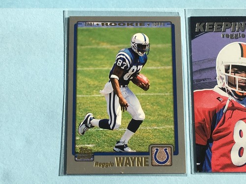 2001 + REGGIE WAYNE Rookie-Refractor-Relic Lot x 10 | Bowman Chrome /150 Jersey - Picture 2 of 12