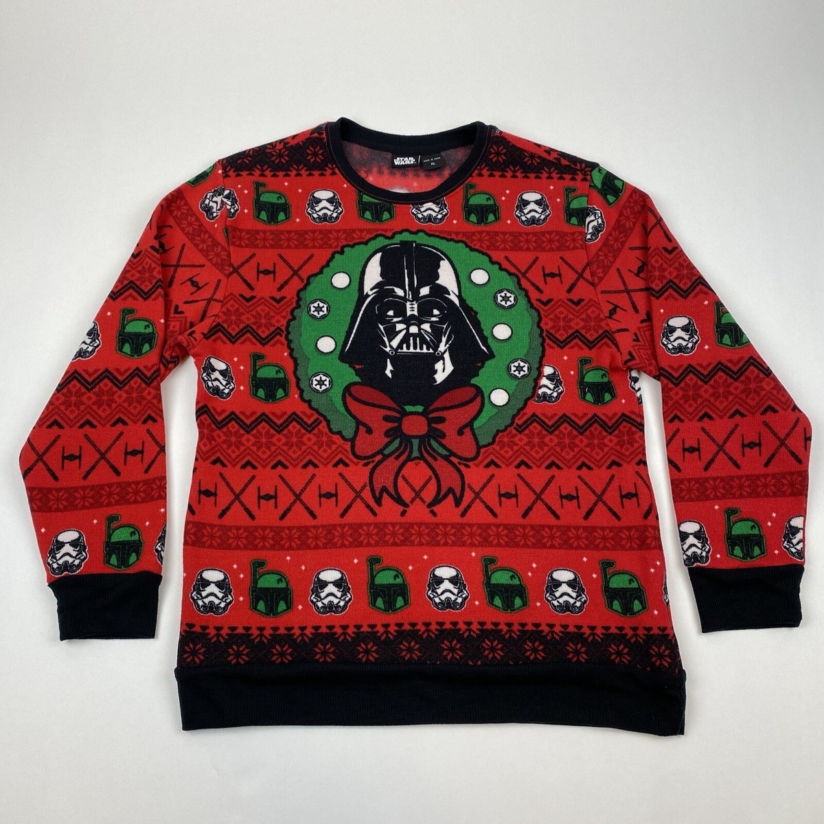 Star Wars Darth Vader Boba Fett Ugly Christmas Sweater Pullover
