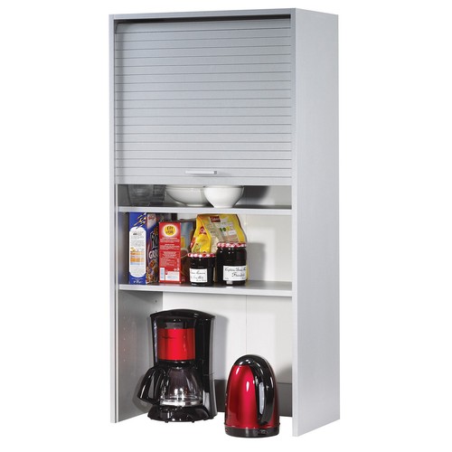 SIMMOB Küchenschrank Hochschrank Oberschrank Schrank Rollladentür H123,6 x B60cm - Bild 9 von 15