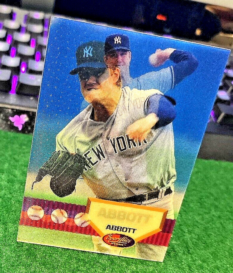 1994 Pinnacle Sports Flics #138 SP Holographic Jim Abbott New York Yankees MLB - Image 2 of 4