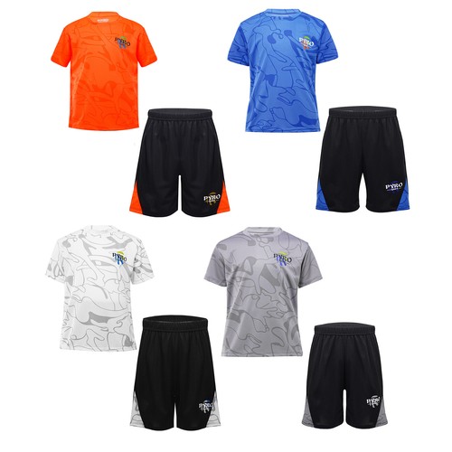 Jungen Activewear Stilvoll Outfits Kurzarm Trainingsanzüge Schnelltrocknend - Bild 1 von 37