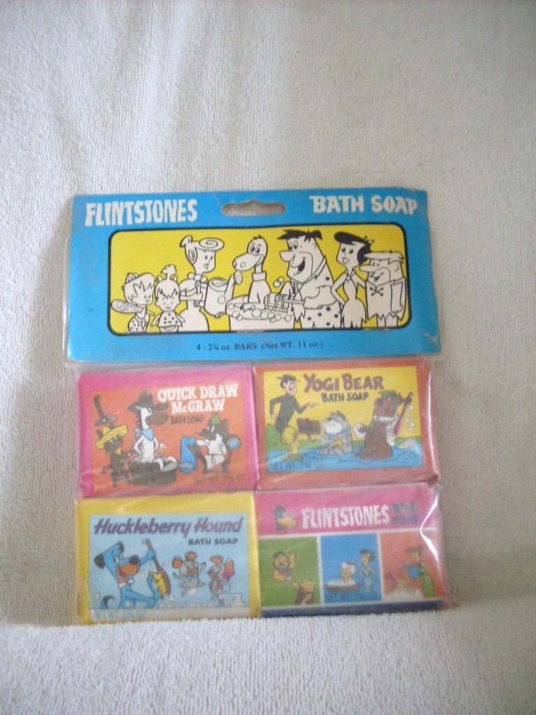 FLINTSTONES BATH BAR SOAP HUCKLEBERRY HOUND YOGI BEAR QUICK DRAW 1976 ...