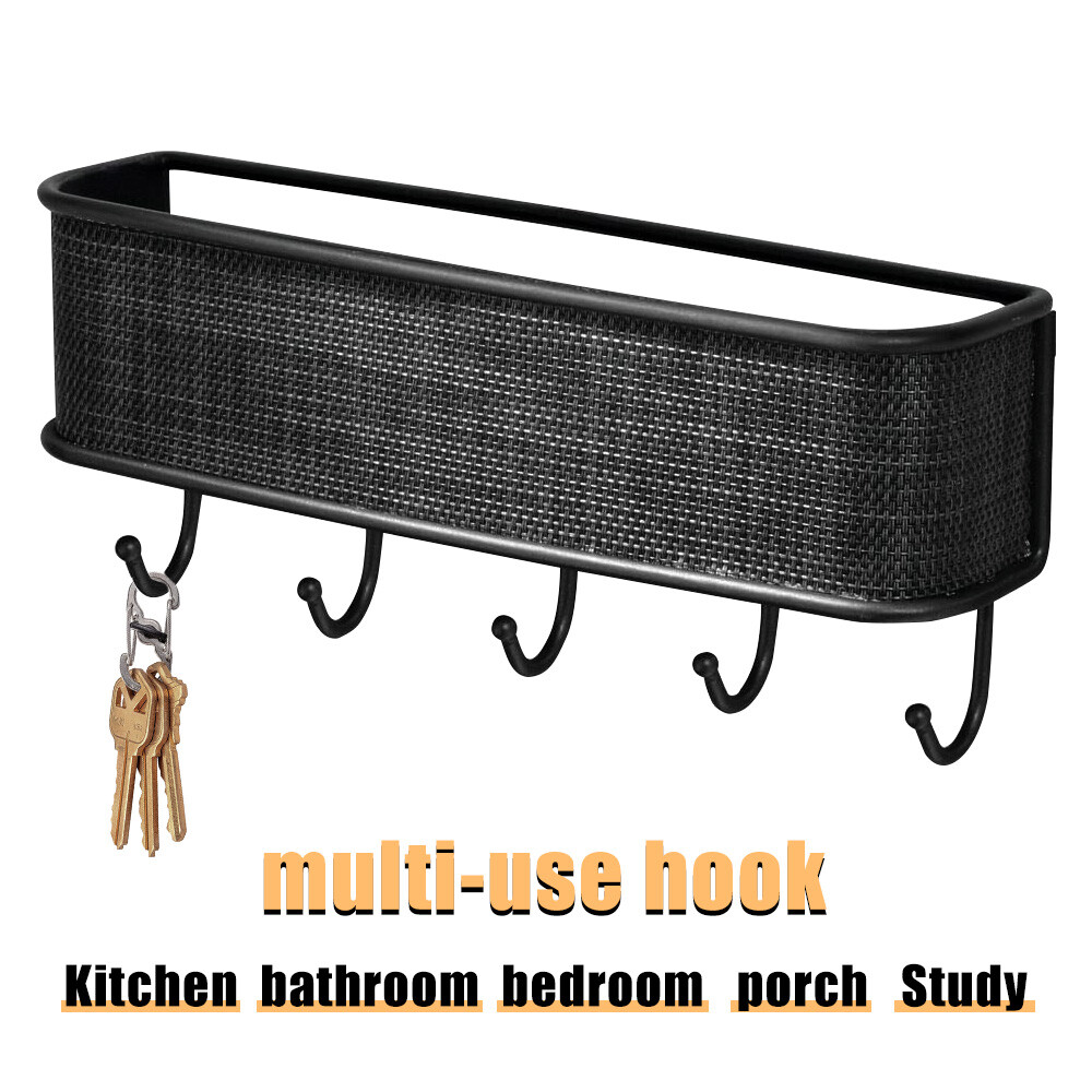 Mail Holder W/ Key Hook Wall Mount Hanging Rack Entryway Organizer Letter Rack