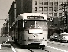 Los Angeles Railway LARy #3044 Route R Whittier to Brannick PCC Streetcar Photo