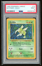 1999 SCYTHER HOLO JUNGLE PSA 9 MINT #10/64 POKEMON TRADING CARD GAME TCG WOTC