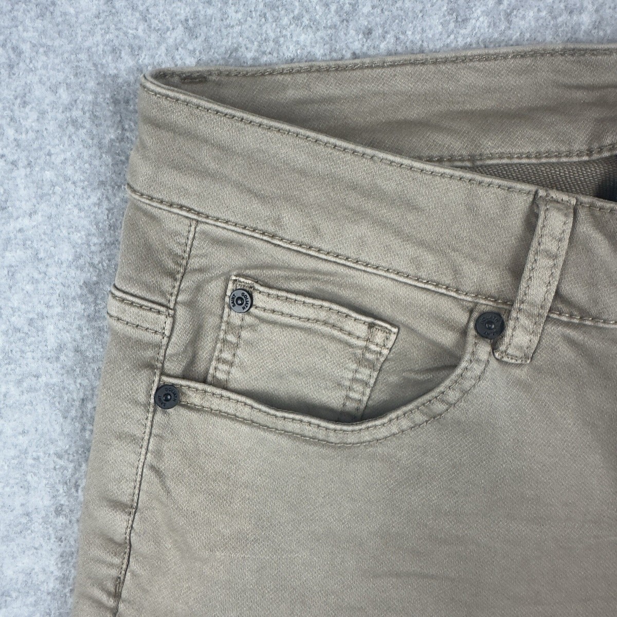 St Goliath Mens Airy II Denim Shorts Size 30 Tan Street Wear Ruffled Jean Shorts View 3