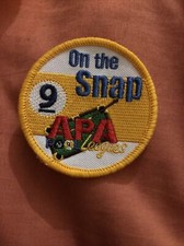 APA League AMERICAN POOL On The snap 9 EMBROIDERED PATCH 2 1/2  Diameter Ex