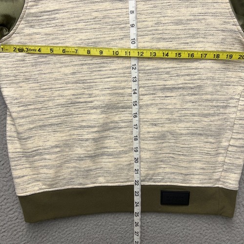 Rocawear Sweatshirt Mens Large Gray Green Crewneck Pullover Zip Pocket Blak MA-1 - Picture 4 of 12