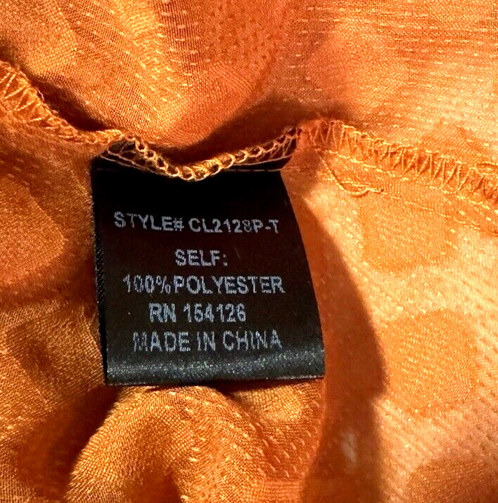 Haute Fox Sheer Rust Diamond Shape Pattern Long S… - image 13