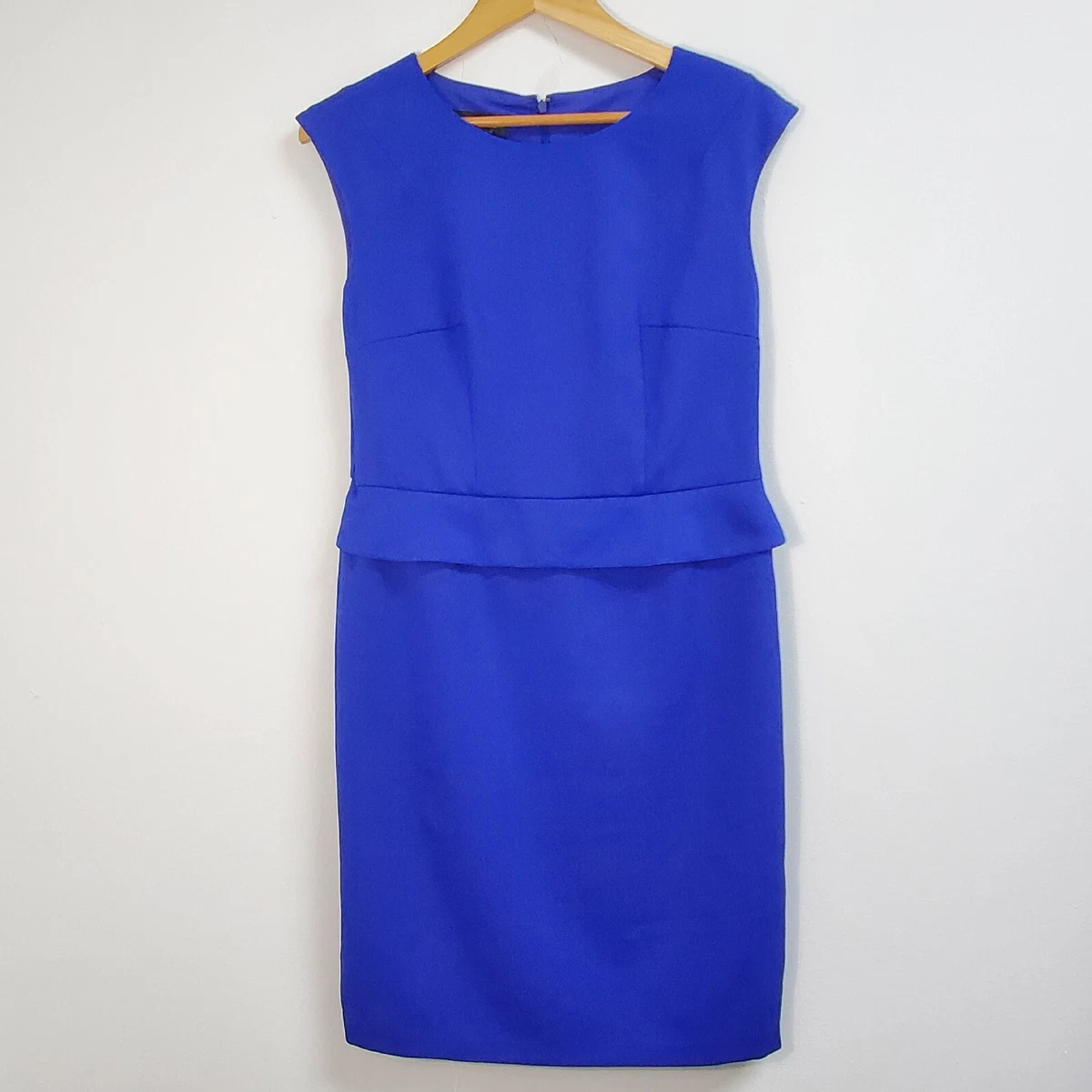 Black Label by Evan Picone Dress Women s 10 Sheath Royal Blue