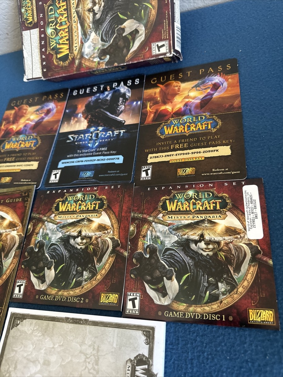 WORLD OF WARCRAFT MISTS OF PANDARIA PC CD-ROM GAME EXPANSION SET