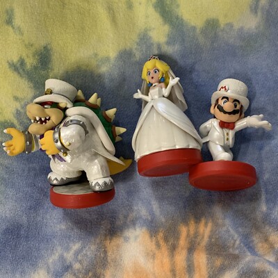 Pack Amiibo Mariage Super Mario Odyssey - Mario, Peach, Bowser - Nintendo - Occasion