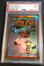 1996 KEN GRIFFEY JR. FINEST STERLING REFRACTOR #24 PSA 9 POP 17 