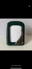 The Weston Gallery Mini Photo Frame Green&Brass Tone Picture Frame 2-1/4"x3-1/2"