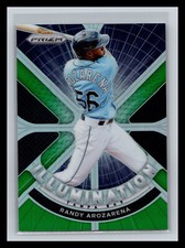 ⚾ RANDY AROZARENA 2021 PRIZM ILLUMINATION GREEN REFRACTOR HOLO INSERT # 4