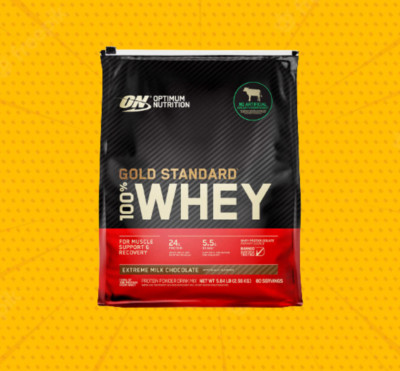 Optimum Nutrition Gold Standard 100% Whey Protein, rBST Free, 80 Servings