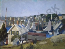 87960 HOPPER GLOUCESTER HARBOUR Decor Wall Print Poster