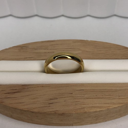 Kopen Australia | Gold Plated Travel Wedding Band Ring Size N / 6 3/4 Waterproof - Picture 7 of 8