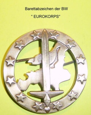 '' EUROKORPS ''   BW   Barettabzeichen