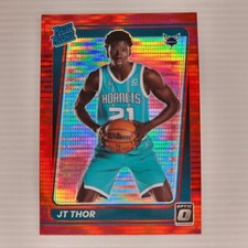2021-22 Donruss Optic, JT Thor #172, Rated Rookie Red Pulsar, Charlotte Hornets
