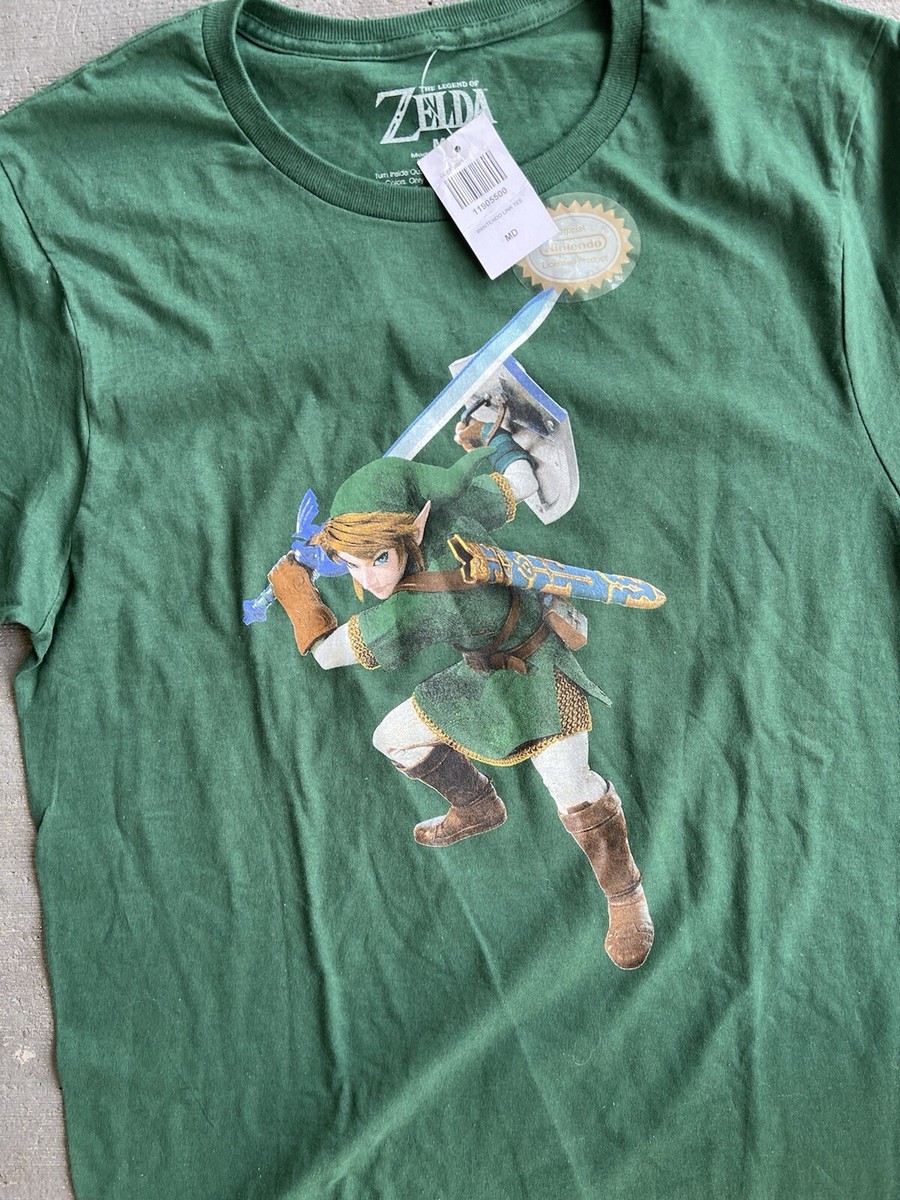 美品 00S All sports ZELDA NINTENDO Tシャツ XL Nintendo Legend of Zelda Ocarina of Time T-Shirt - BLACK